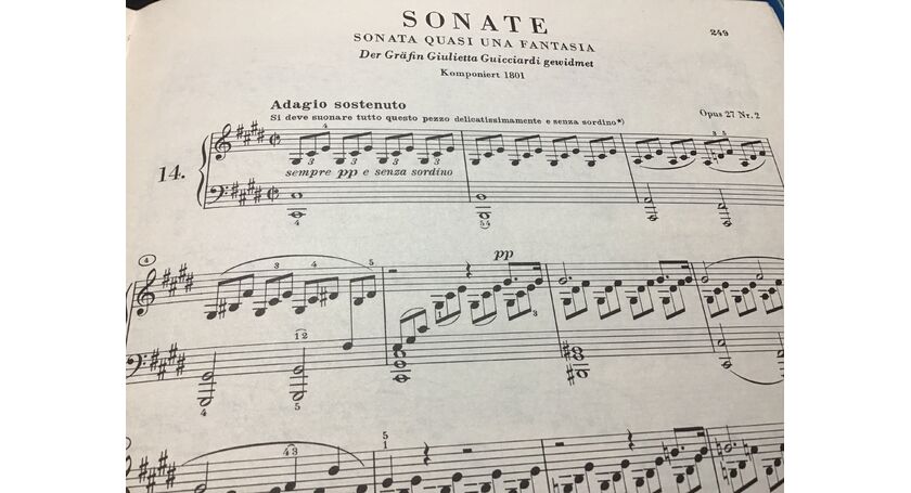 ベートーヴェンピアノソナタ「月光」楽譜