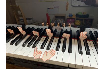 初めてピアノさん用の3つの鍵盤2つの鍵盤